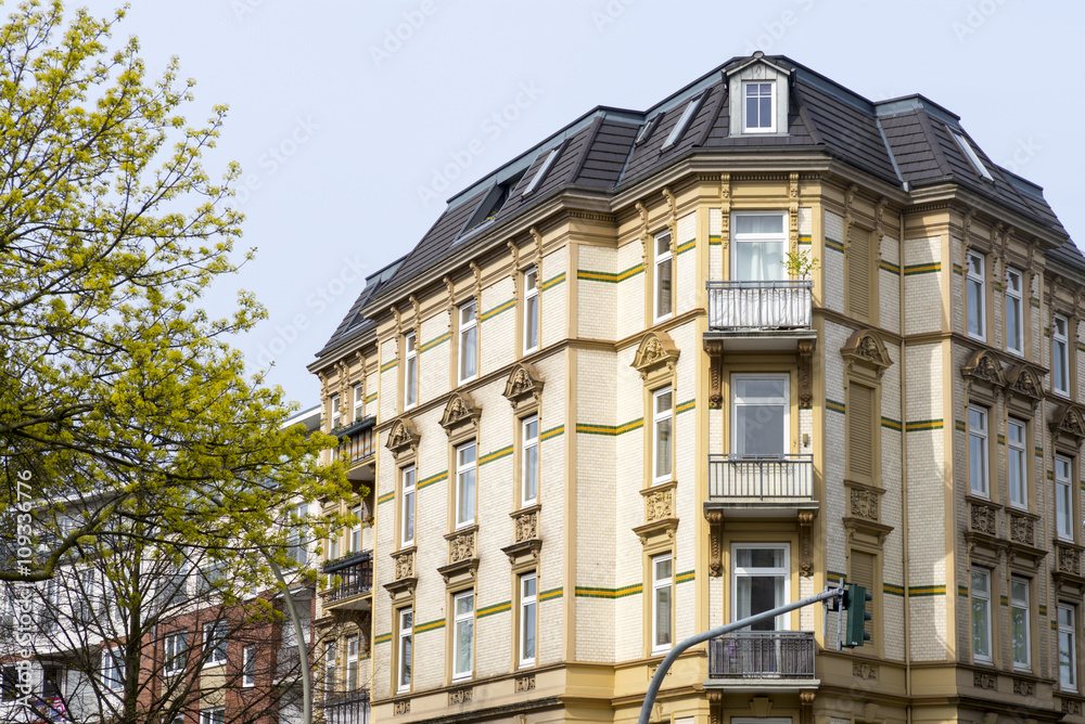 Altbaugebäude in Hamburg, Deutschland Altbaugebäude in Hamburg, Deutschland