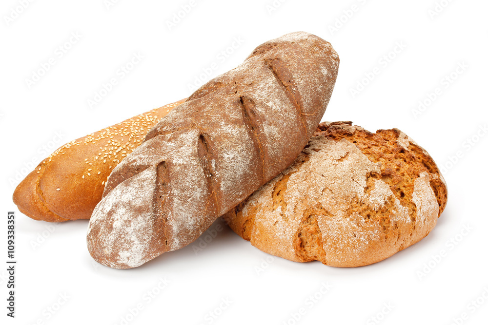 Fresh bread and rolls.