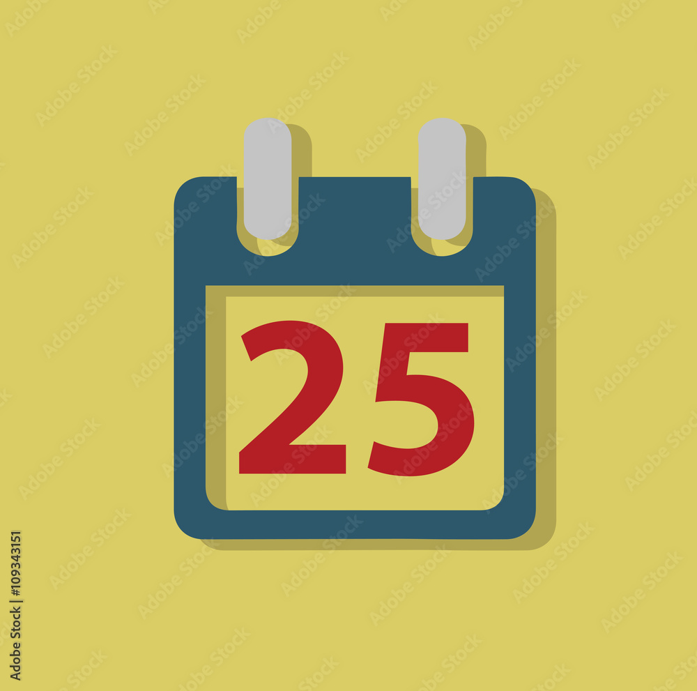 calendar 25th date icon calendar 25th date icon