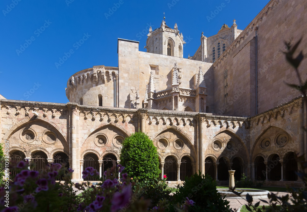 Tarragona Cathedral from gothic  cloister