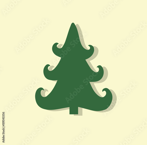 funky modern Christmas trees vector
