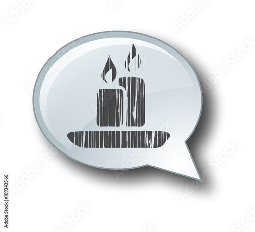 Christmas candle vector art