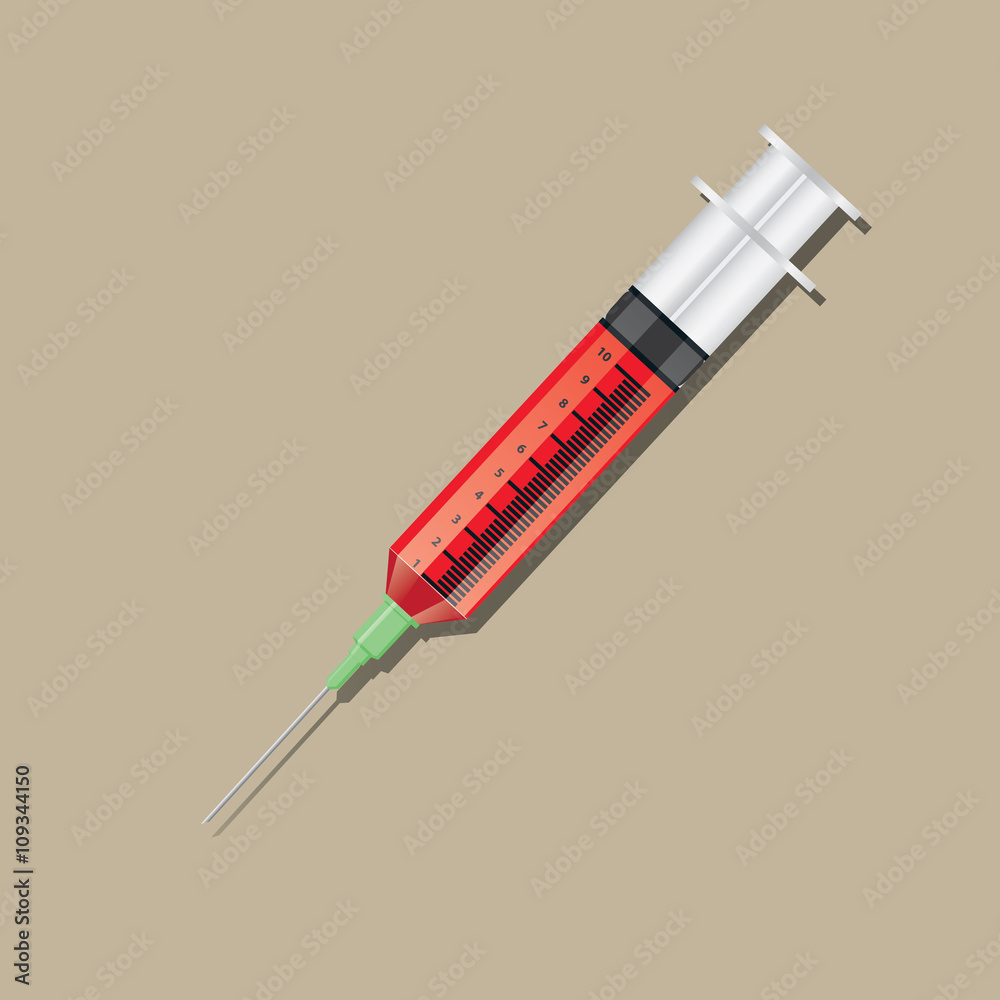 illustration. syringe