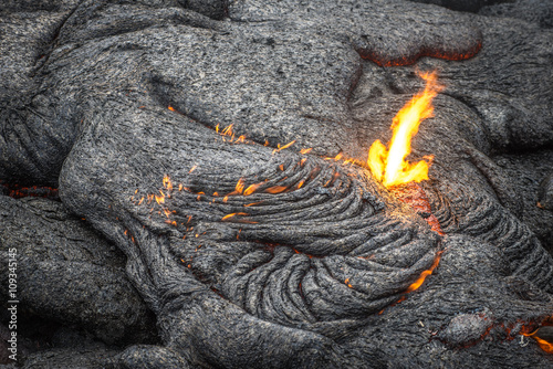 Obraz na płótnie Lava Flow Close up