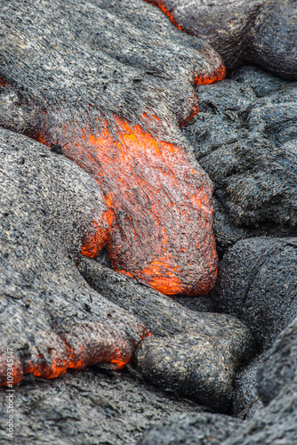 Obraz na płótnie Lava Flow Close up