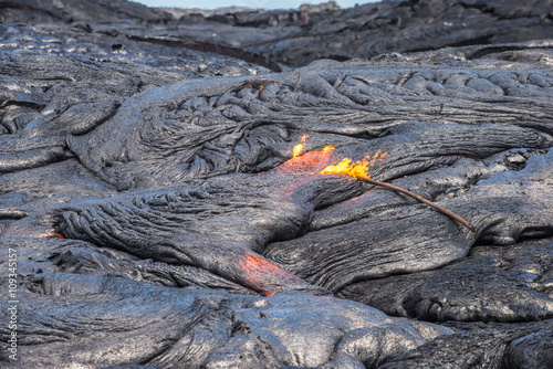 Obraz na płótnie Lava Flow Close up
