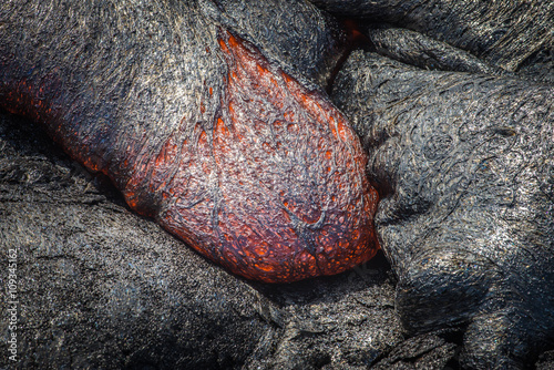 Obraz na płótnie Lava Flow Close up