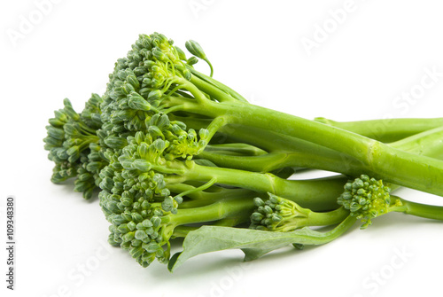 broccolini baby broccoli isolated