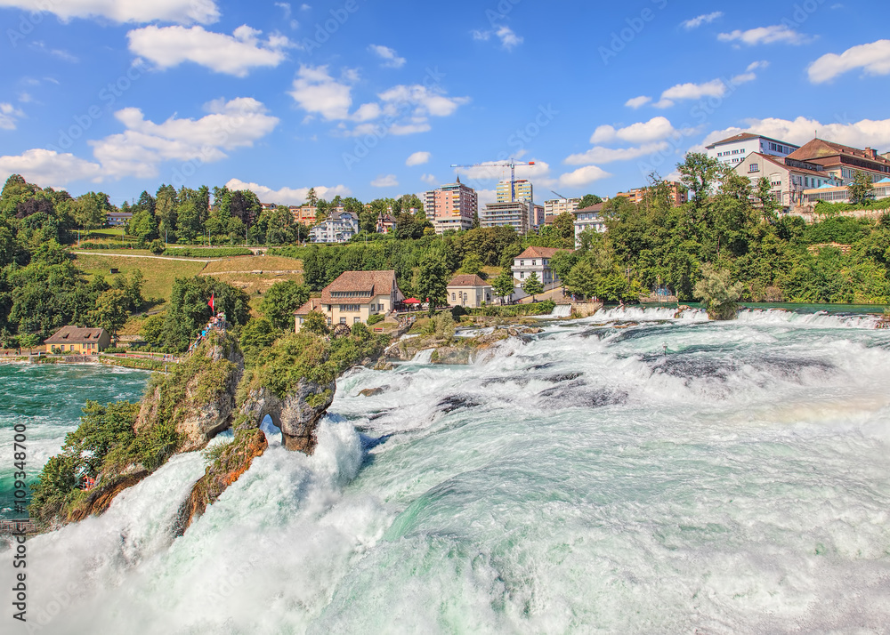 Fototapeta premium Rhine Falls in summer