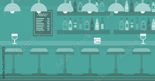 Background of bar counter
