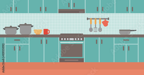 Background of kitchen.