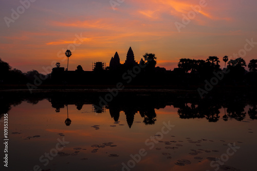 Sunrise in Angkor Wat, a UNESCO Heritage Site in Cambodia