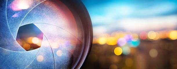 Camera lens and city light