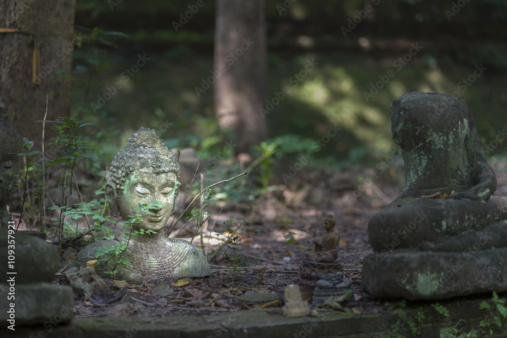 Damaged Buddha statue Thailand. Damaged Buddha statue Thailand.