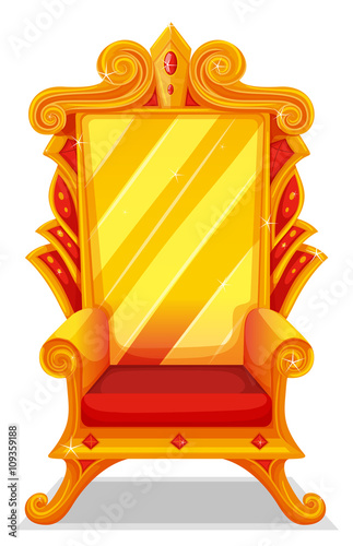 Throne made of gold
