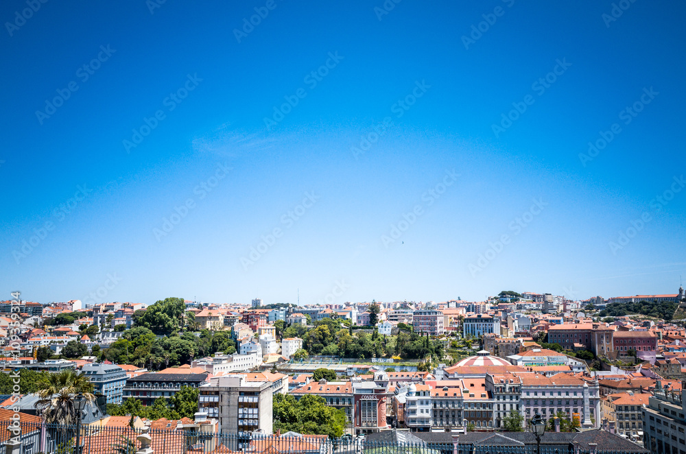 Lisbon, Portugal.- May 11: Traditional old buildings on May 11,