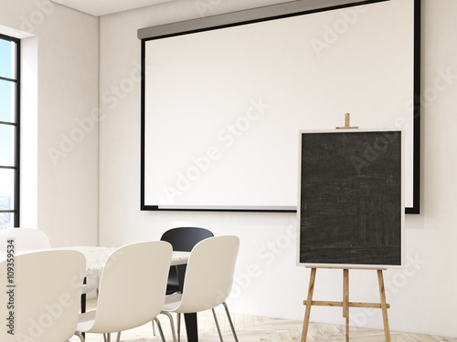 Fototapeta Naklejka Na Ścianę i Meble -  Blackboard and whiteboard