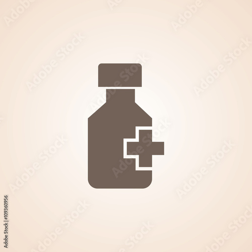 Icon Of  Drug Bottle.