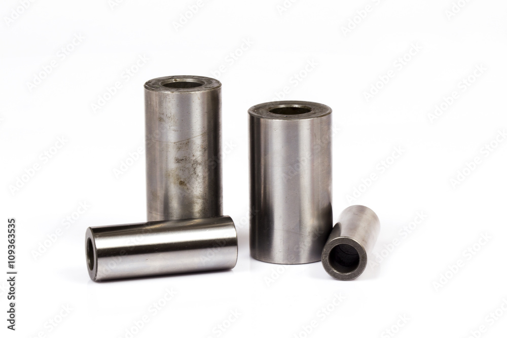 automobile parts piston isolated on a white background automobile parts piston isolated on a white background
