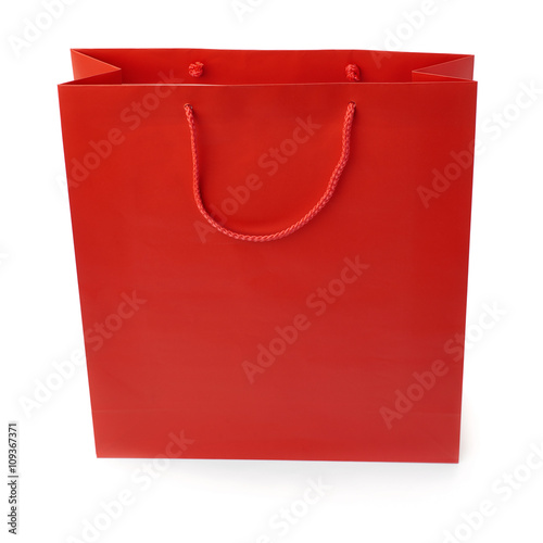 Shopping bag isolated over the white background