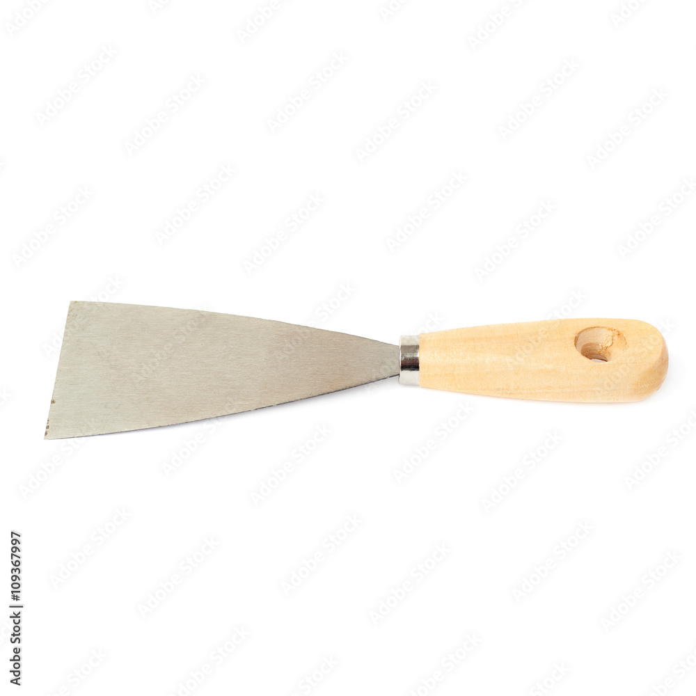 Putty kniFe over isolated white background Putty kniFe over isolated white background