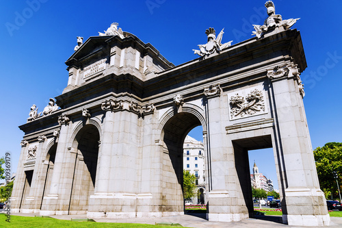 Puerta de Alcala on the Independence Square, Madrid, Spain