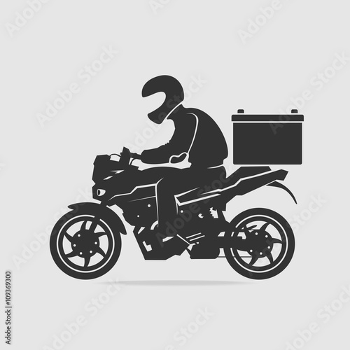 Bike food delivery vector