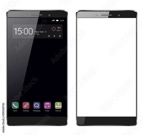 Smartphone, mobile phone isolated