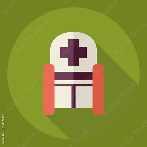 Flat modern design with shadow  Icon disabled carriage