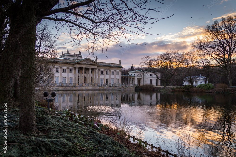 Lazienki Palace in Warsaw, Poland