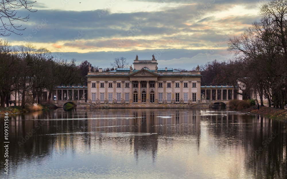 Lazienki Palace in Warsaw, Poland