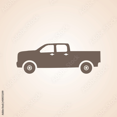 Icon Of Pick-Up car.