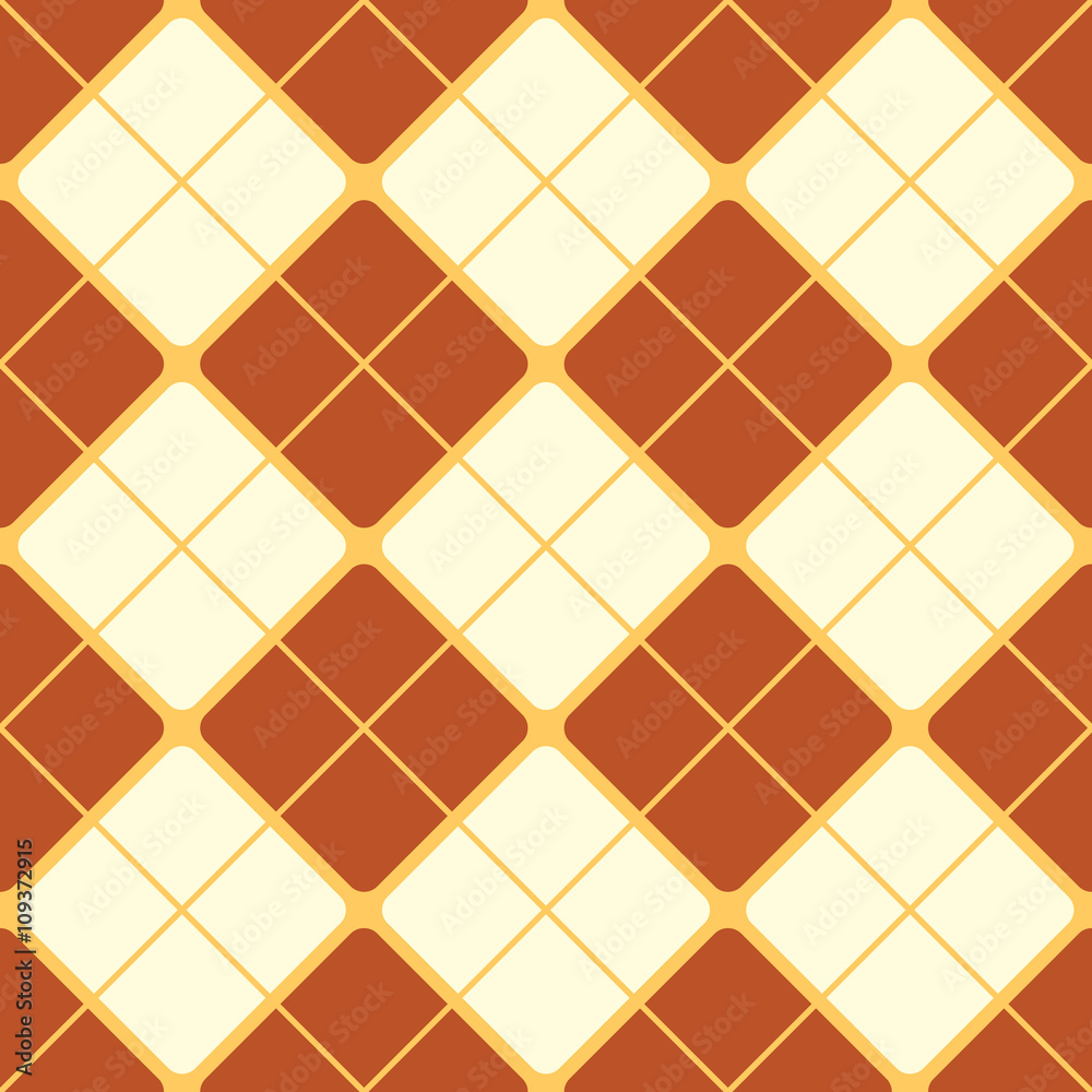 Seamless ornament pattern vector tile