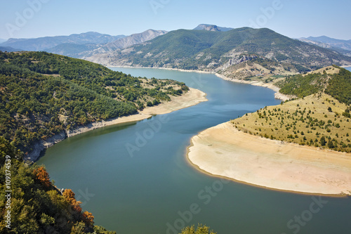 Panorama of Arda River and Kardzhali Reservoir, Bulgaria