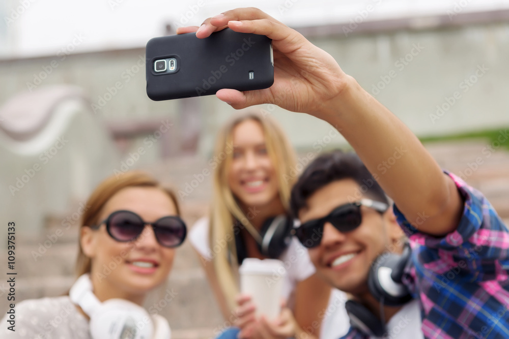 Obraz premium Making great selfie