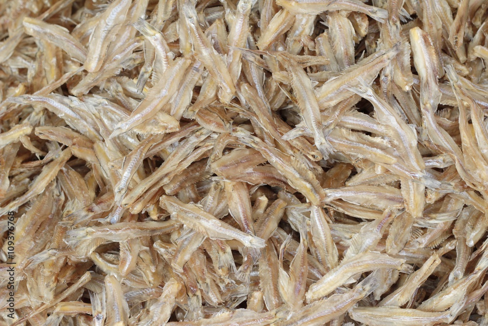 dried fish for cooking in the market. dried fish for cooking in the market.
