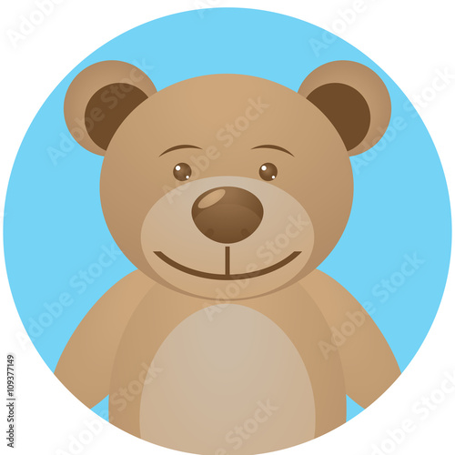 Bear teddy icon app mobile