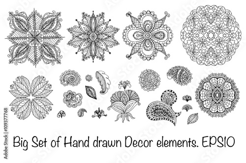 Collection of decor elements