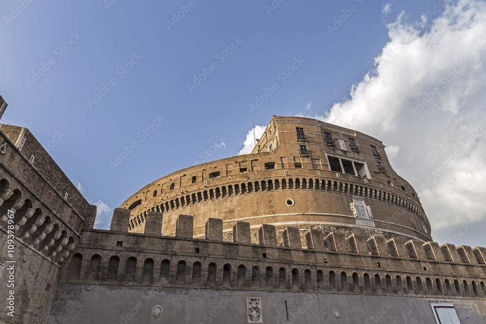 Castel Sant'Angelo (Mausoleum of Hadrian) in Rome, Italy