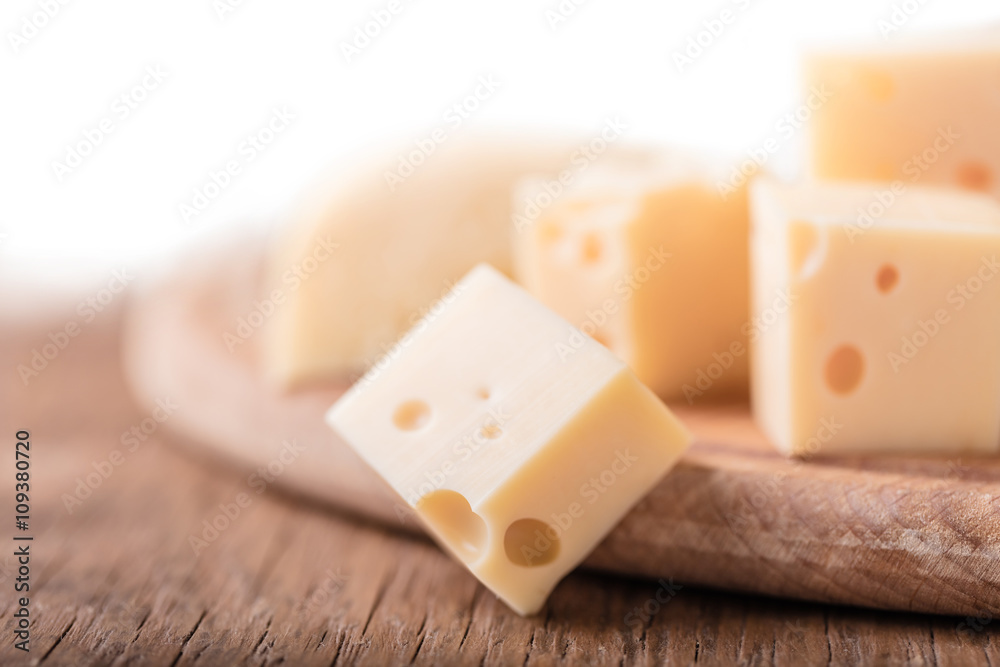 fresh piece of cheese