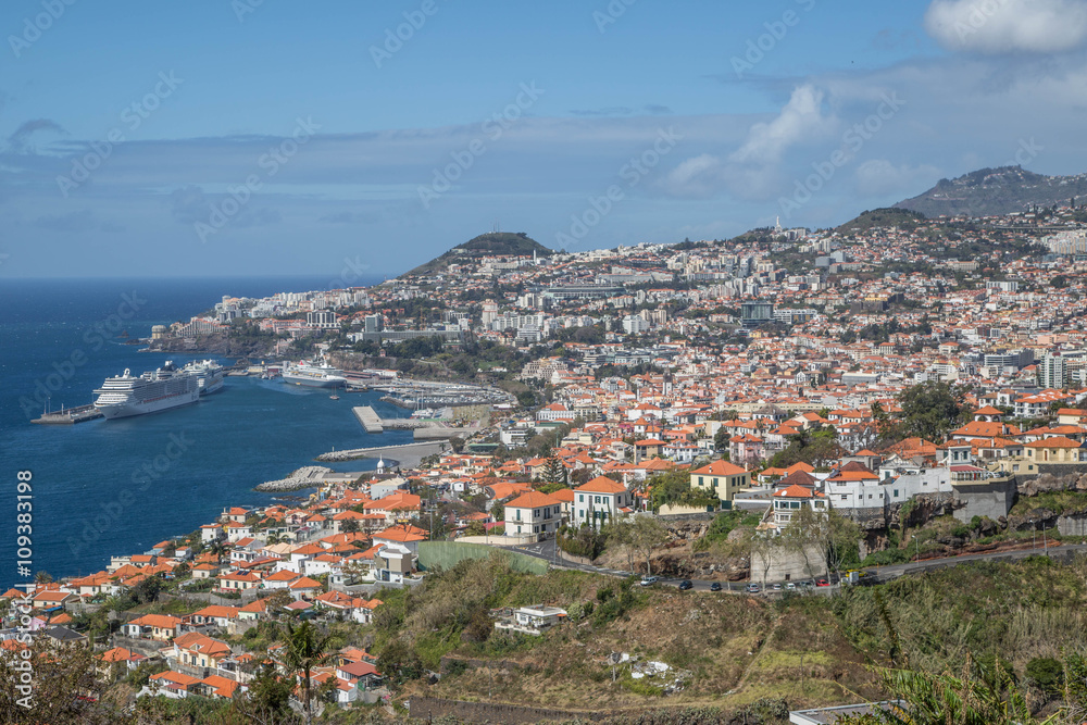 Panorama von Funchal, Madeira, Portugal