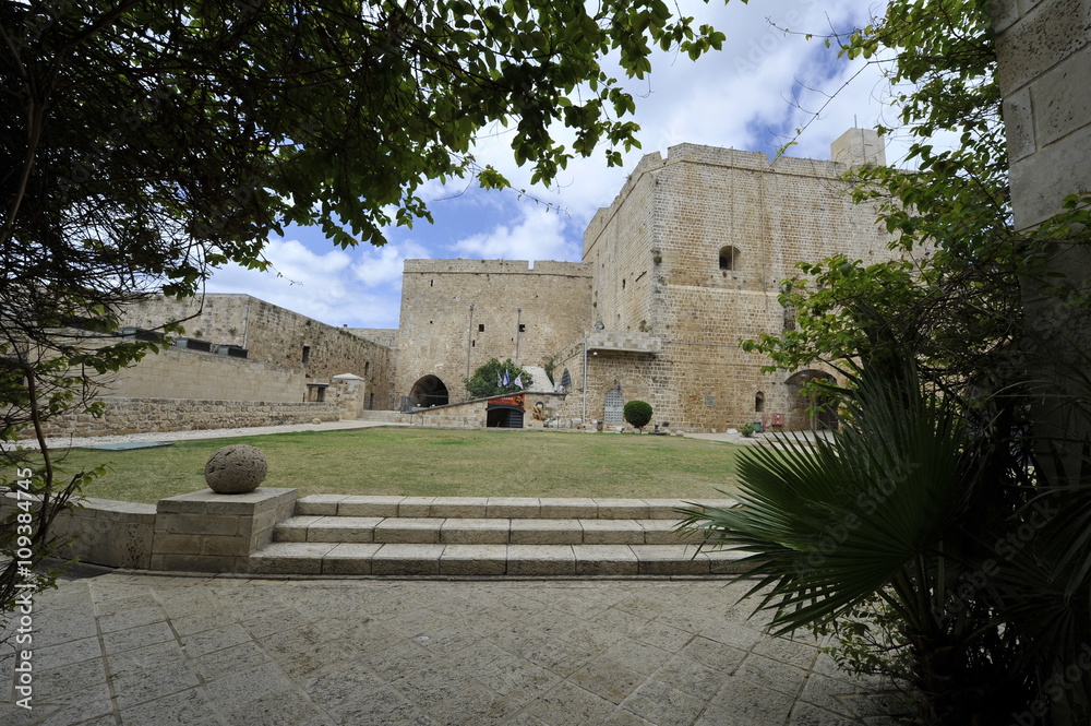 Knight templar castle in old Acre (Akko), Israel