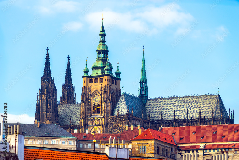 Obraz premium Prague Castle and St. Vitus Cathedral