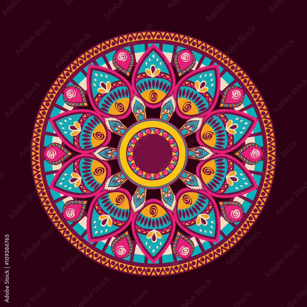 Mandala design. bohemic concept 