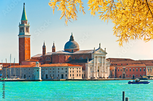 Venice, view of grand canal and San Giorgio Maggiore. Italy. © Luciano Mortula-LGM