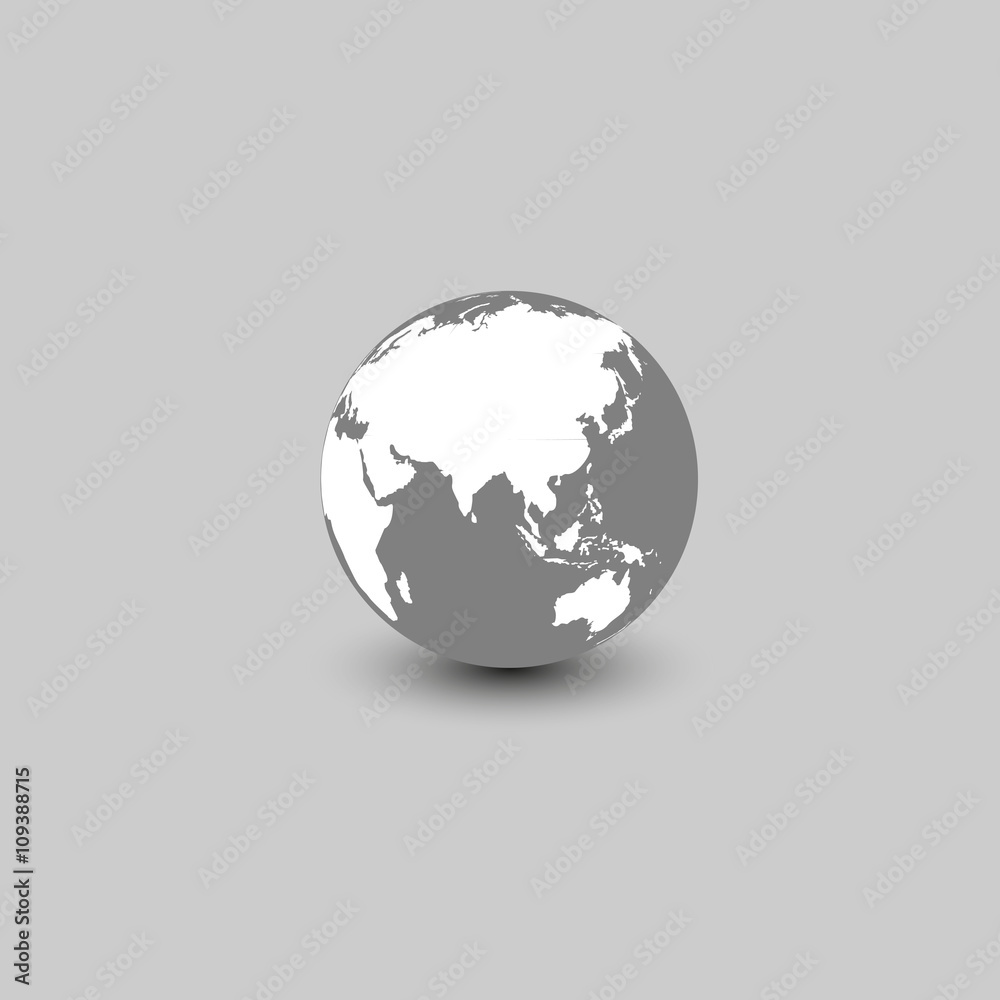 World Icon. Vector illustration.