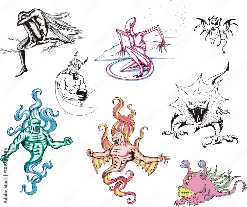 Huge set of monsters Huge set of monsters