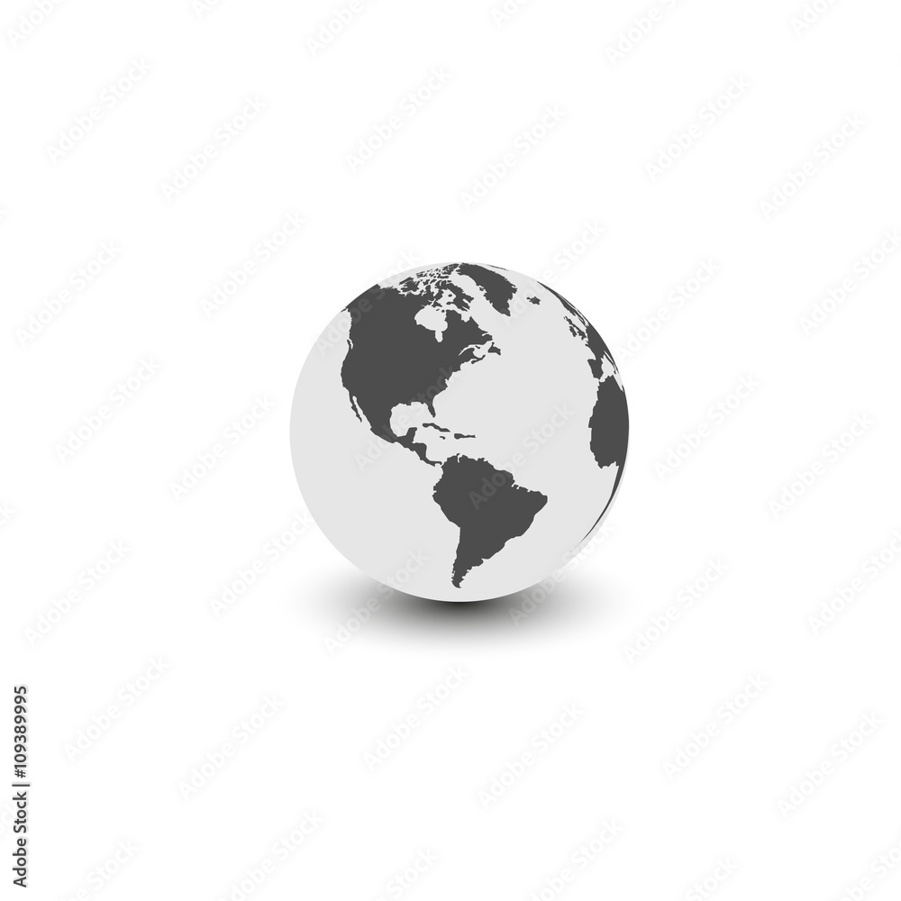 World Icon. Vector illustration.