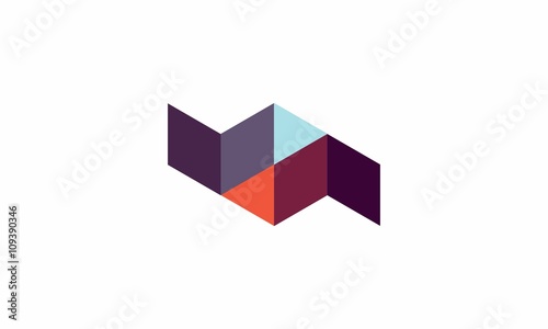 shape abstract box logo