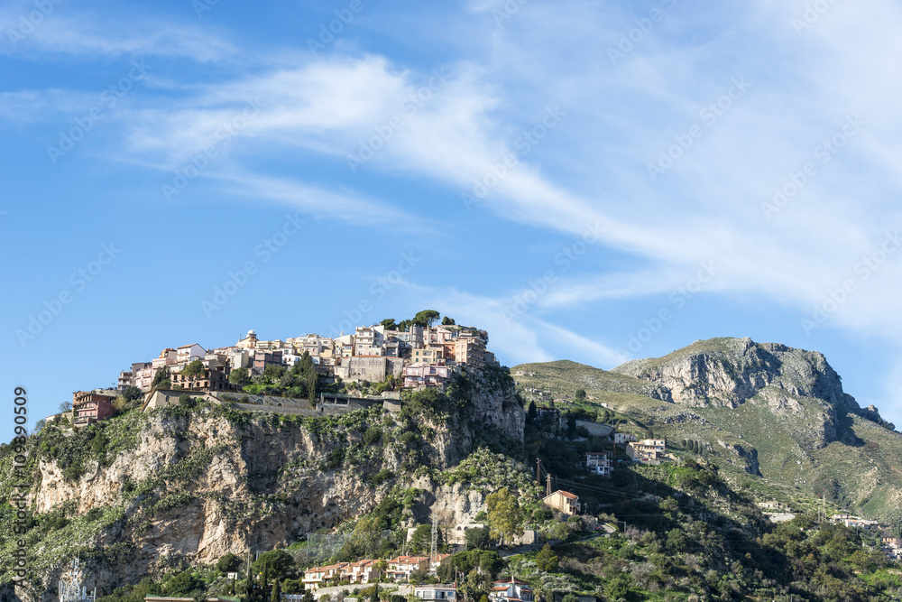 Castelmola. Taormina.  Province of Messina. Sicily, Italy.